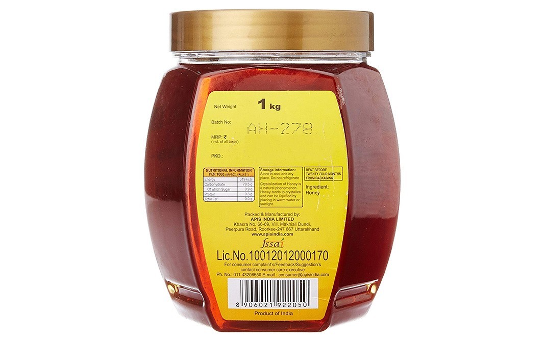 Apis Himalaya Honey    Glass Jar  1 kilogram